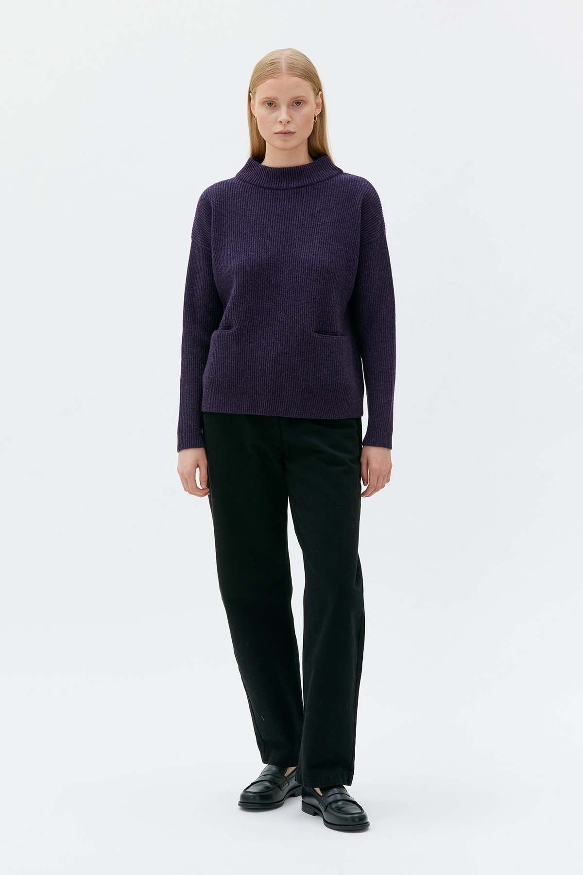 maska.se Helga Lambswool Sweater With Pockets Sweater - Image 1 of 3