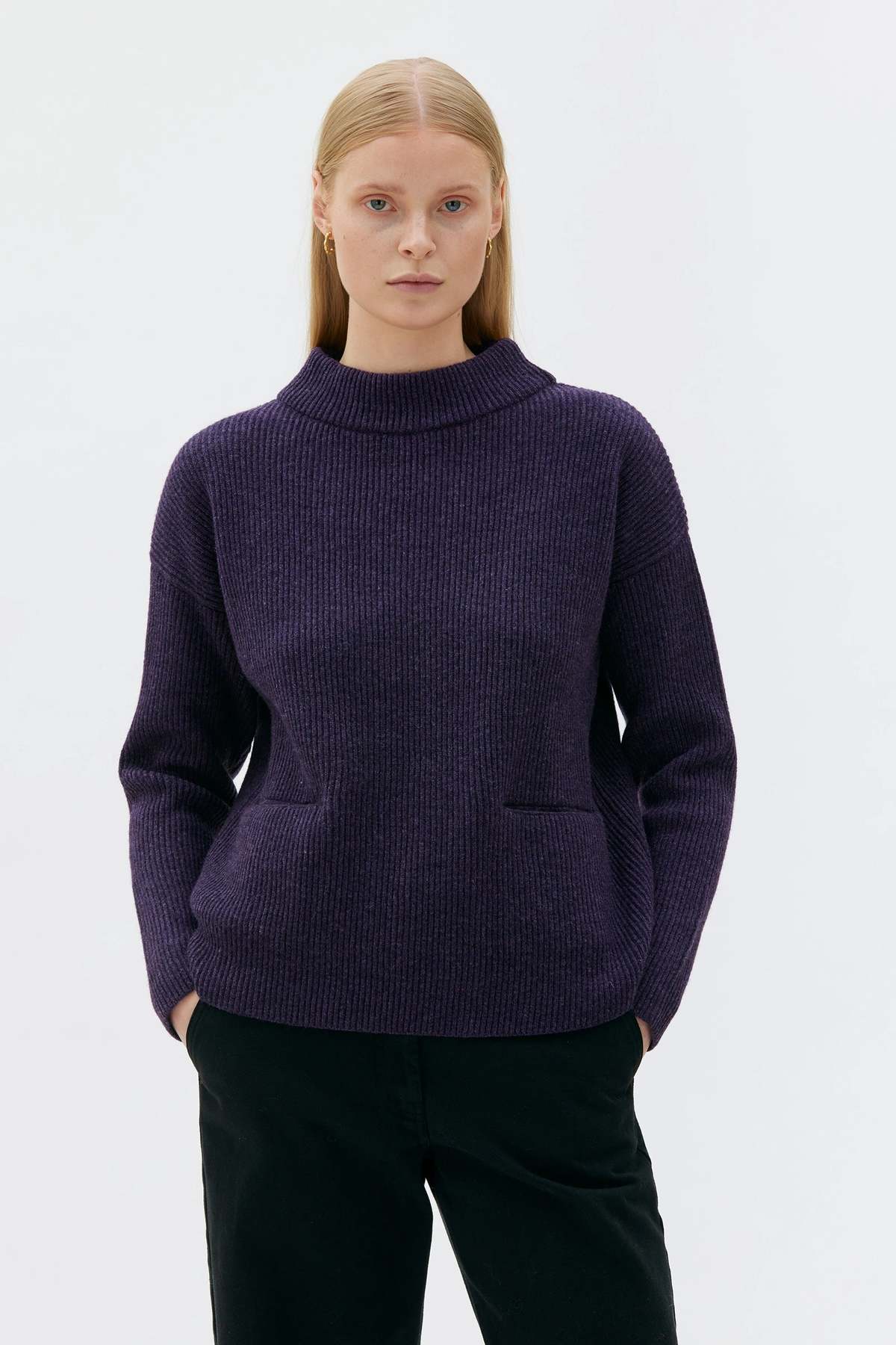 maska.se Helga Lambswool Sweater With Pockets Sweater - Image 3 of 3