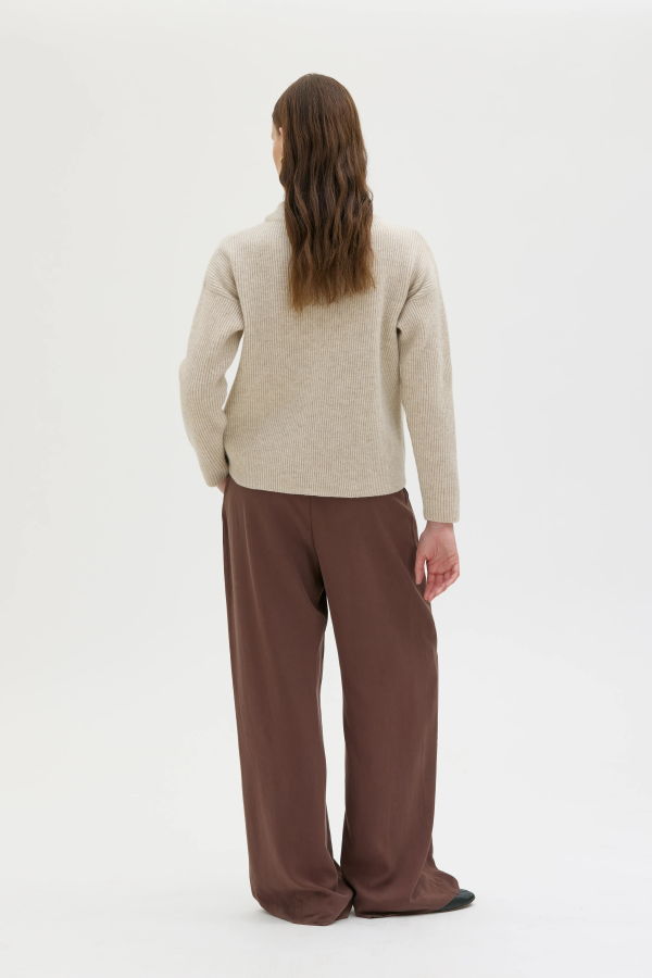 maska.se Helga Lambswool Sweater With Pockets Sweater