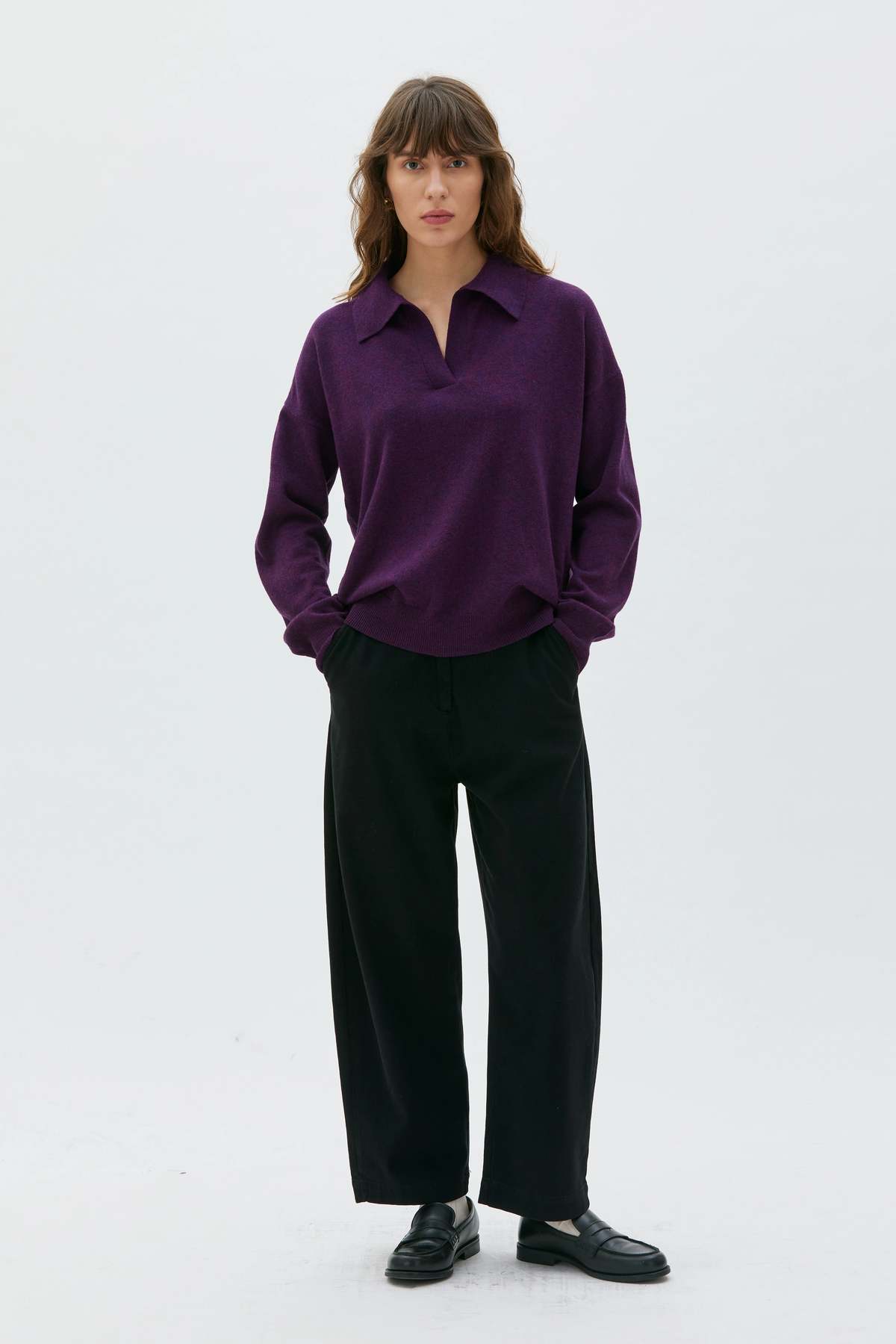 maska.se Inga Wool Polo Sweater - Image 1 of 3