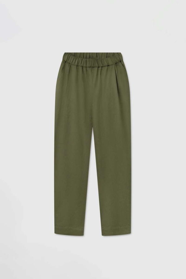 maska.se Jira Tencel Trousers - Dark Green