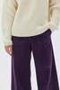 maska.se Lail Cropped Corduroy Trousers - Elderberry - Thumbnail 3