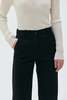 maska.se Nancy Long Recycled Cotton Twill Trousers - Black - Thumbnail 3