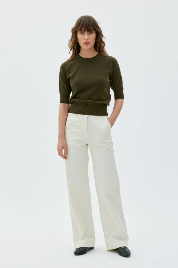 maska.se Nancy Long Recycled Cotton Twill Trousers