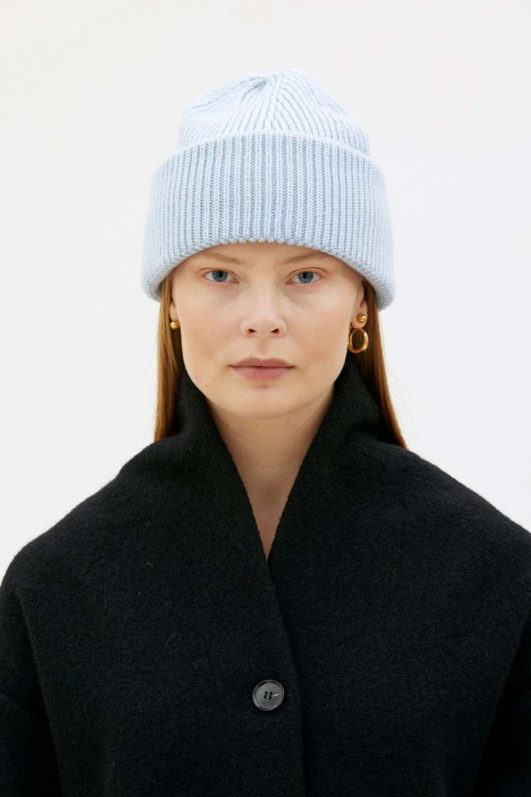 maska.se Rori Ribbed Merino Wool And Cashmere Beanie