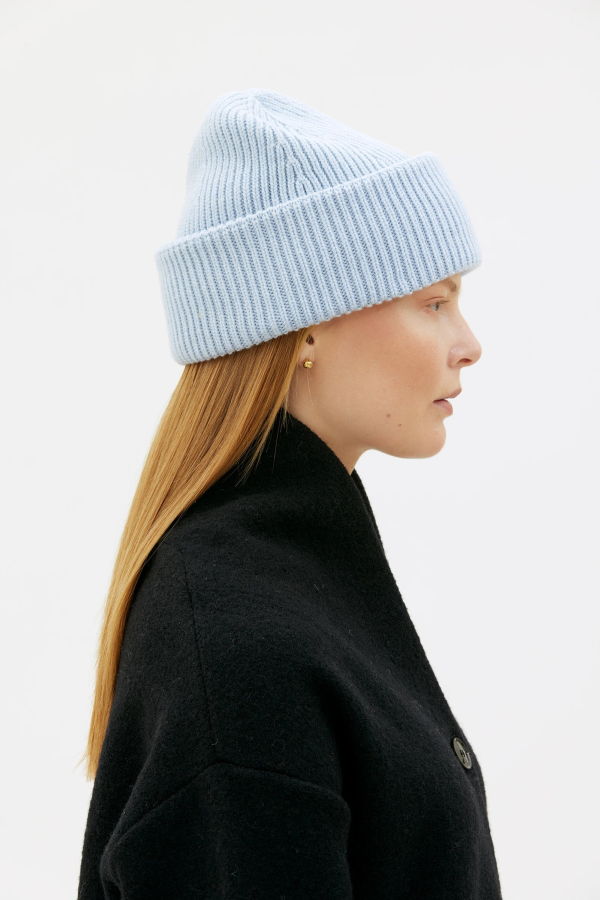 maska.se Rori Ribbed Merino Wool And Cashmere Beanie