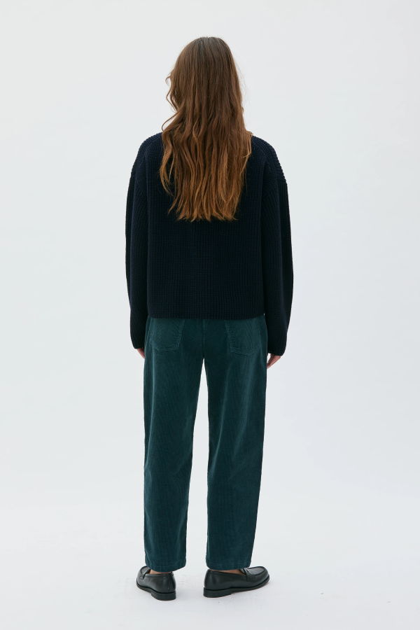 Maska Ruth Barrel Leg Organic Cotton Corduroy Trousers