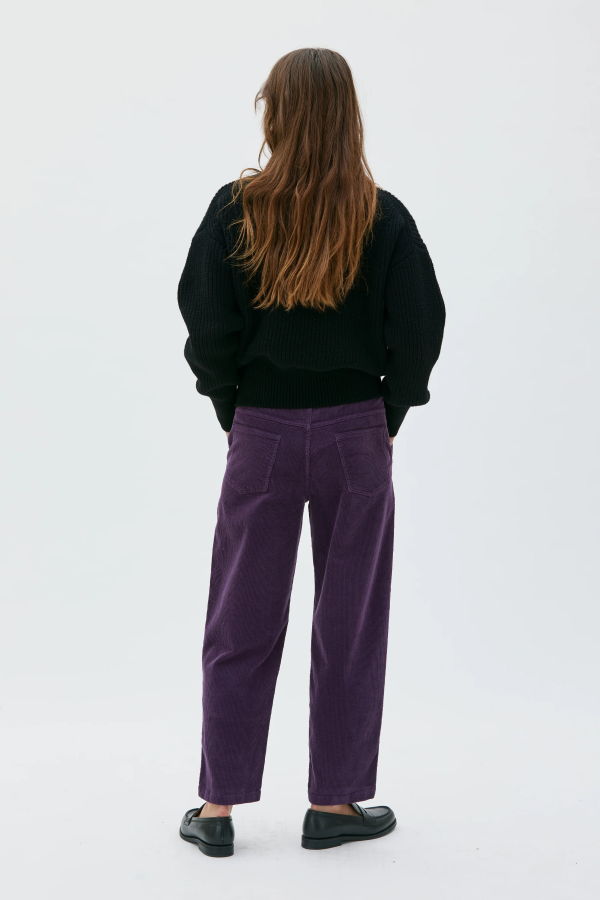 maska.se Ruth Barrel Leg Organic Cotton Corduroy Trousers