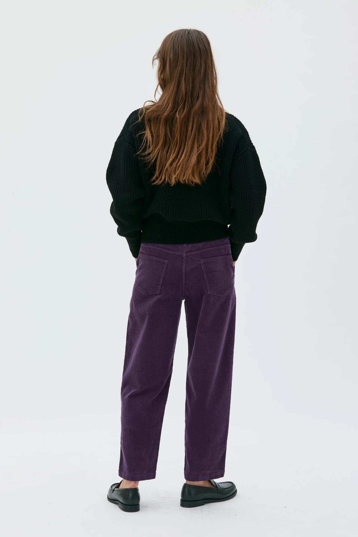 maska.se Ruth Barrel Leg Organic Cotton Corduroy Trousers - Image 2 of 3