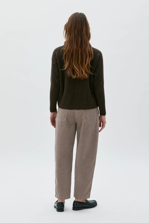 maska.se Ruth Barrel Leg Organic Cotton Corduroy Trousers