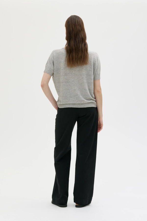 maska.se Sirus Silk Linen Dolman Sleeve Top