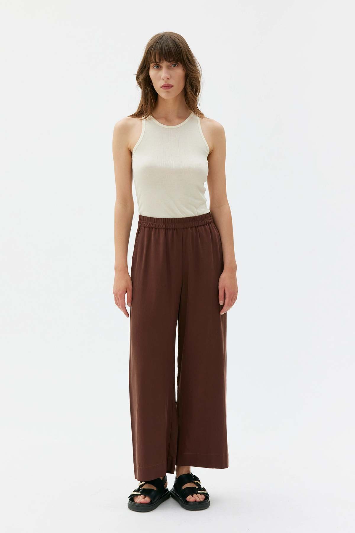 maska.se Thea Flowy Tencel Trousers - Image 1 of 3