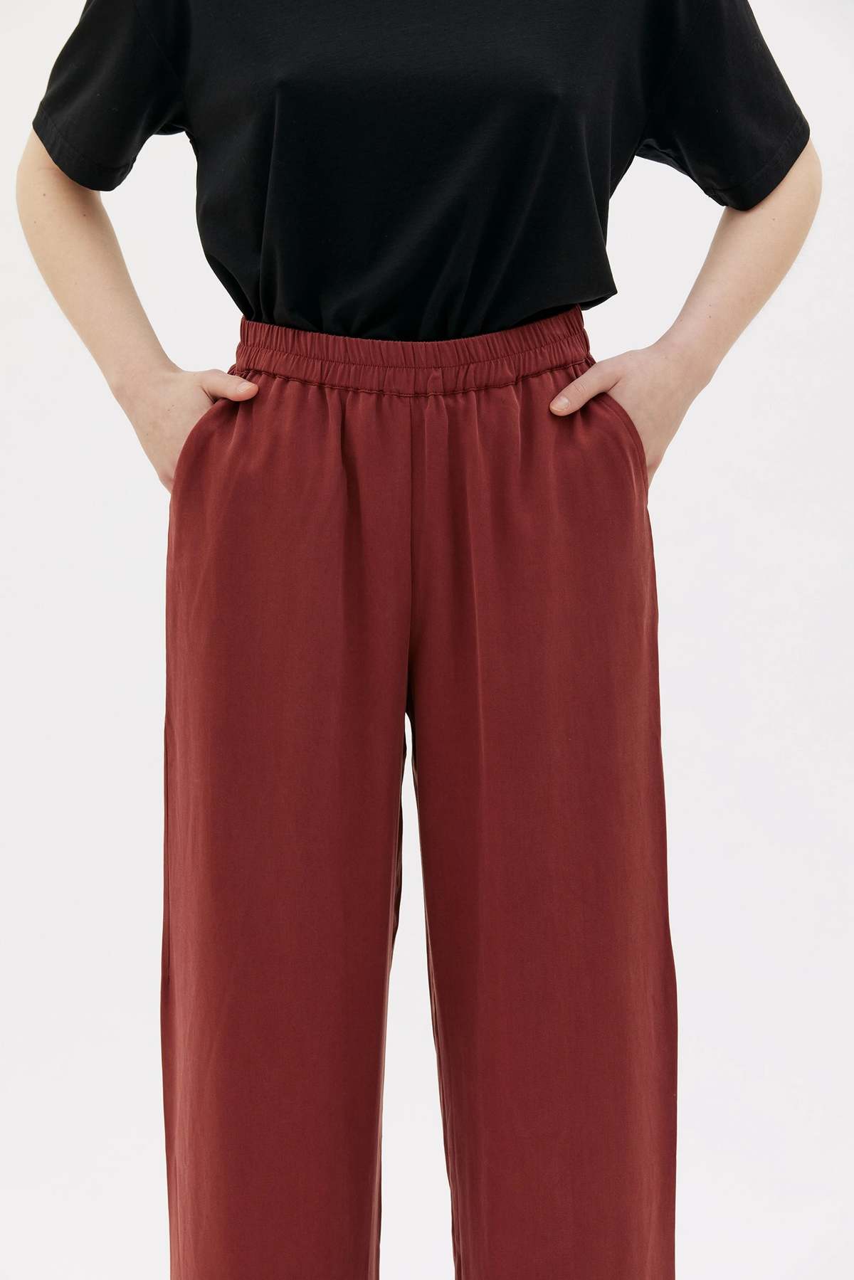 maska.se Thea Flowy Tencel Trousers - Flax Blue - Image 3 of 3