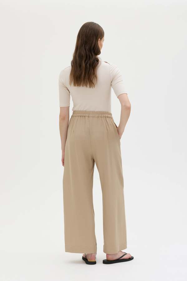 Maska Thea Flowy Tencel Trousers - Sand