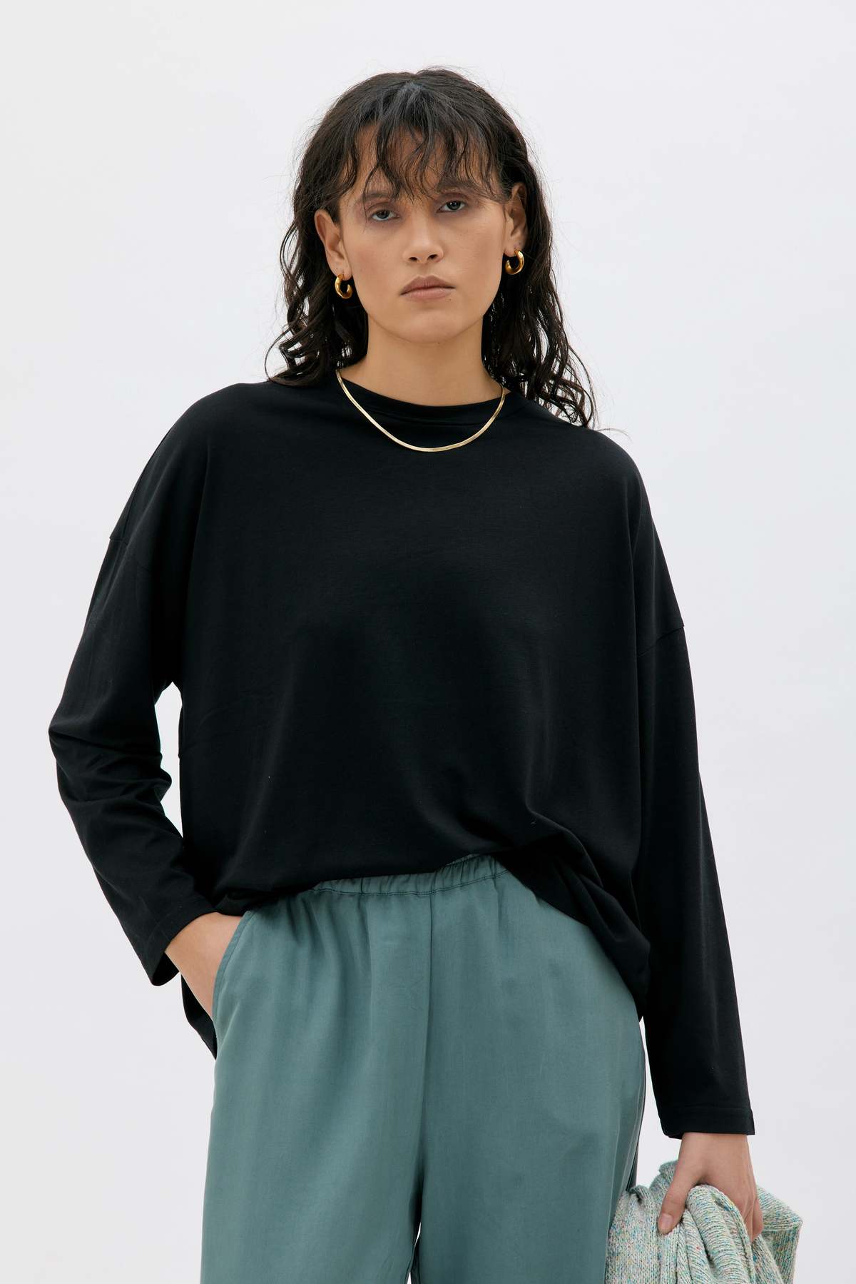 maska.se Vea Long Sleeve Top - Black - Image 2 of 3
