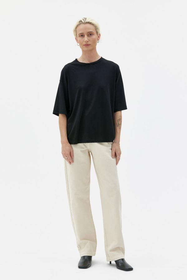 Maska Viva Tencel Organic Cotton Jersey Top - Black