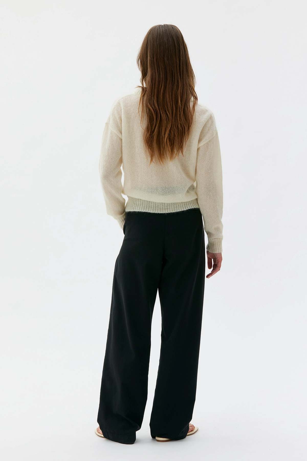 maska.se Yara Light Silk Mohair Sweater - White - Image 4 of 4