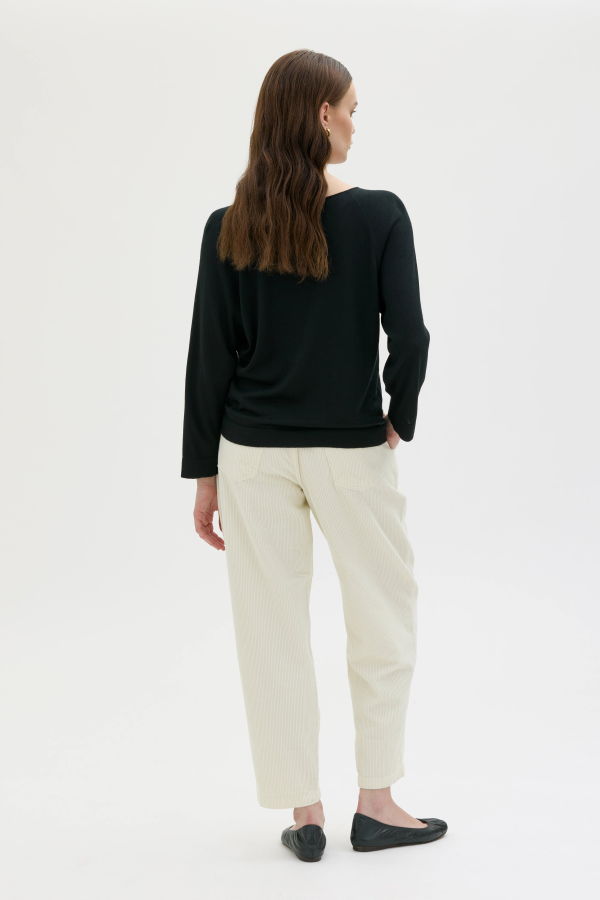 MASKA Yvonne Silk Cashmere Top - Black