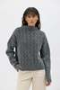 maska.se Zoya Bicolour Lambswool Sweater - Black - Thumbnail 3