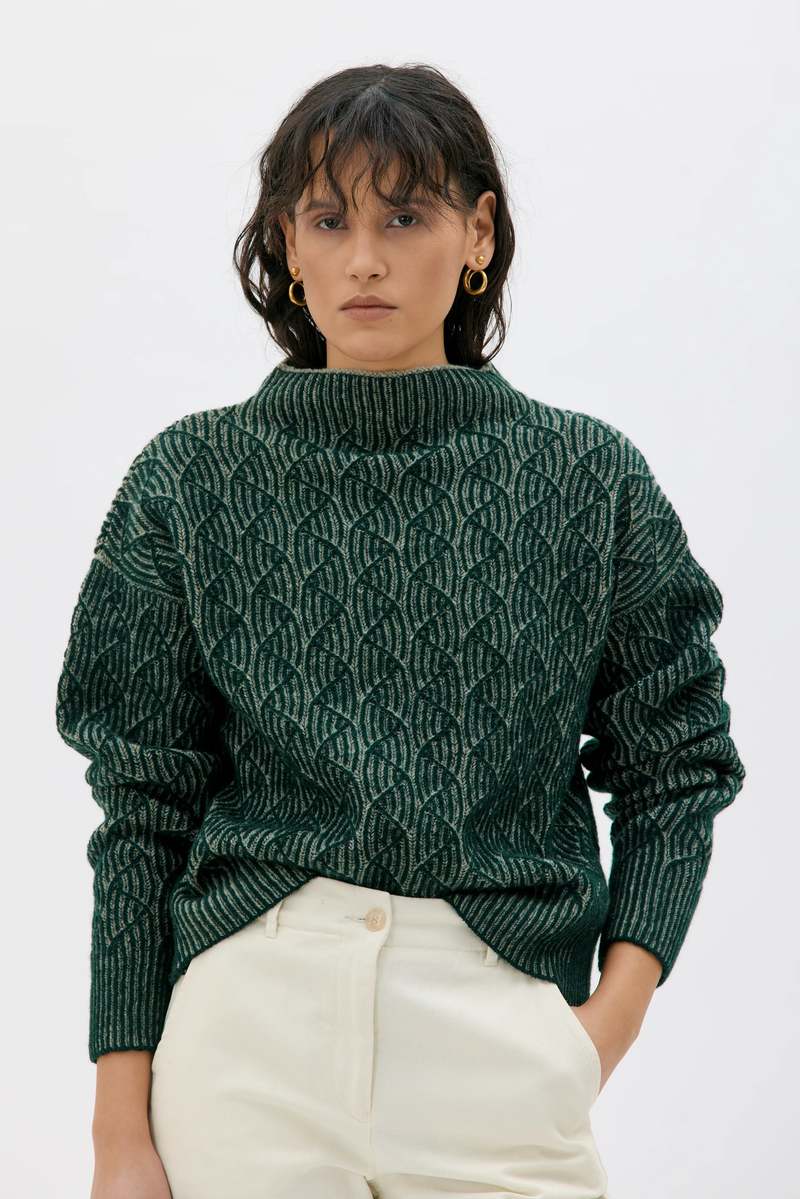 maska.se Zoya Bicolour Lambswool Sweater