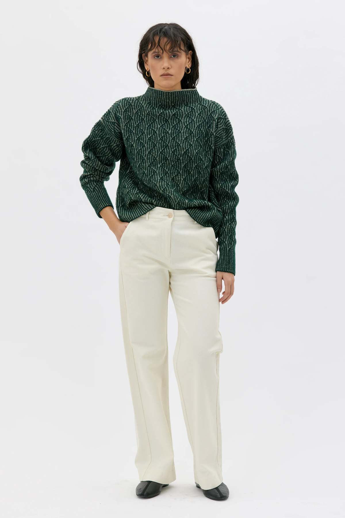 maska.se Zoya Bicolour Lambswool Sweater - Image 4 of 4