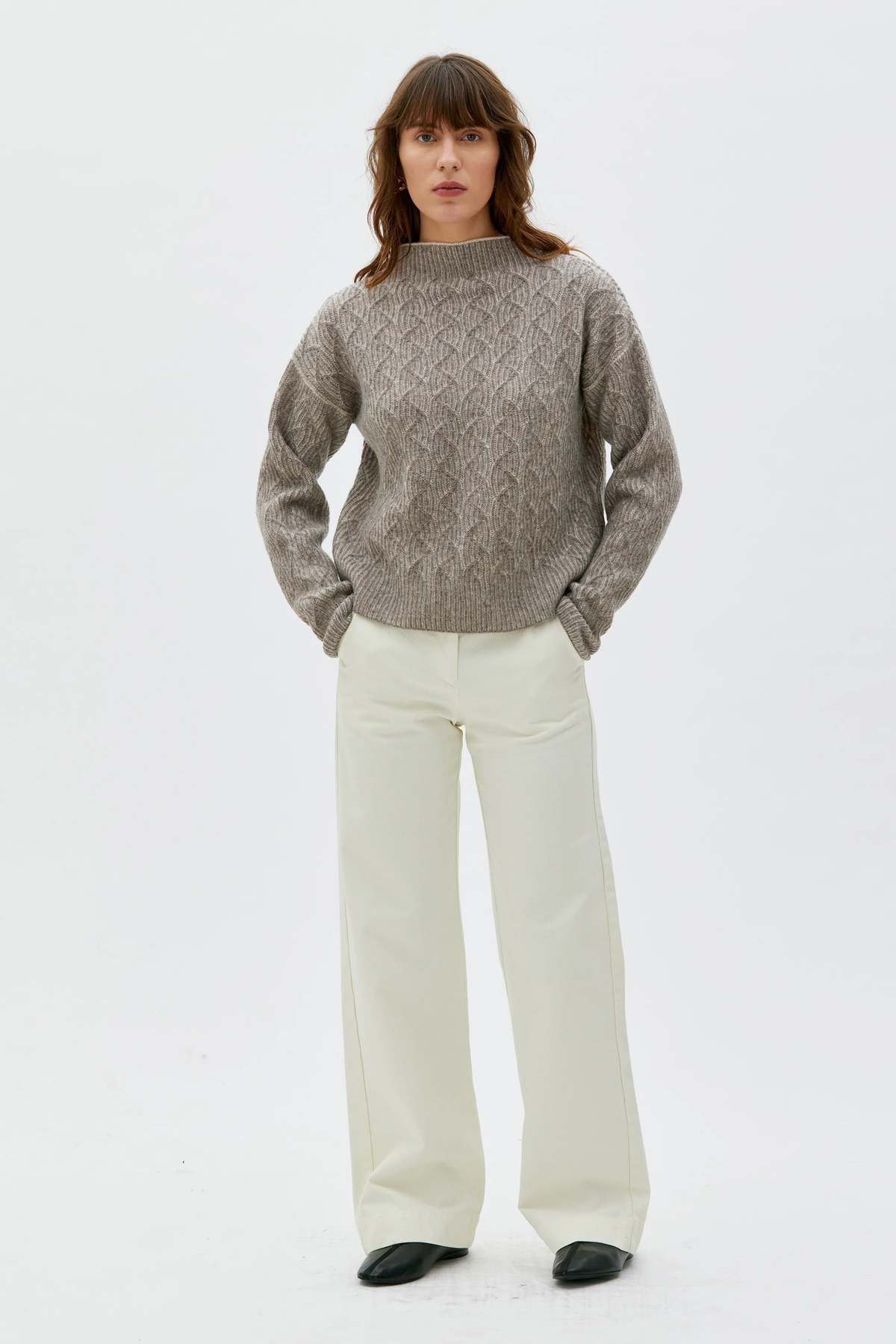 maska.se Zoya Bicolour Lambswool Sweater - Image 1 of 3