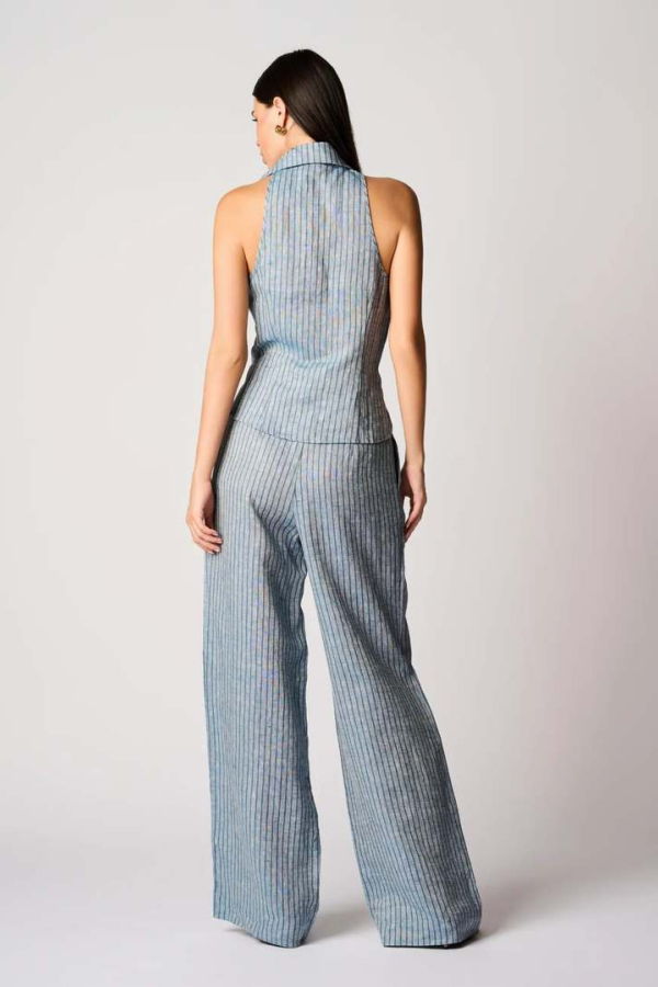 Hevron Alina Pant Pants - Blue Stripe