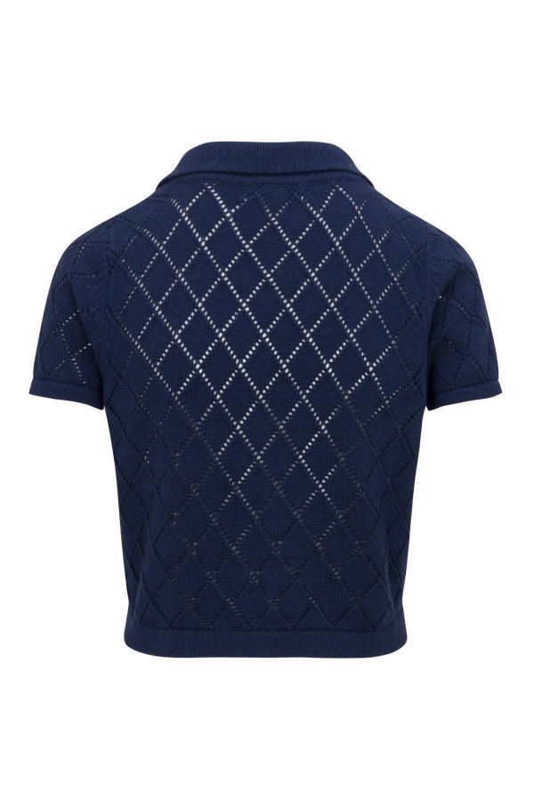 Hevron Arlet Top - Navy