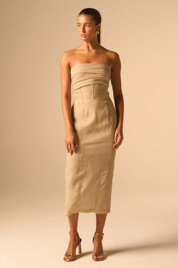 JBQ Bellucci Dress - Parchment