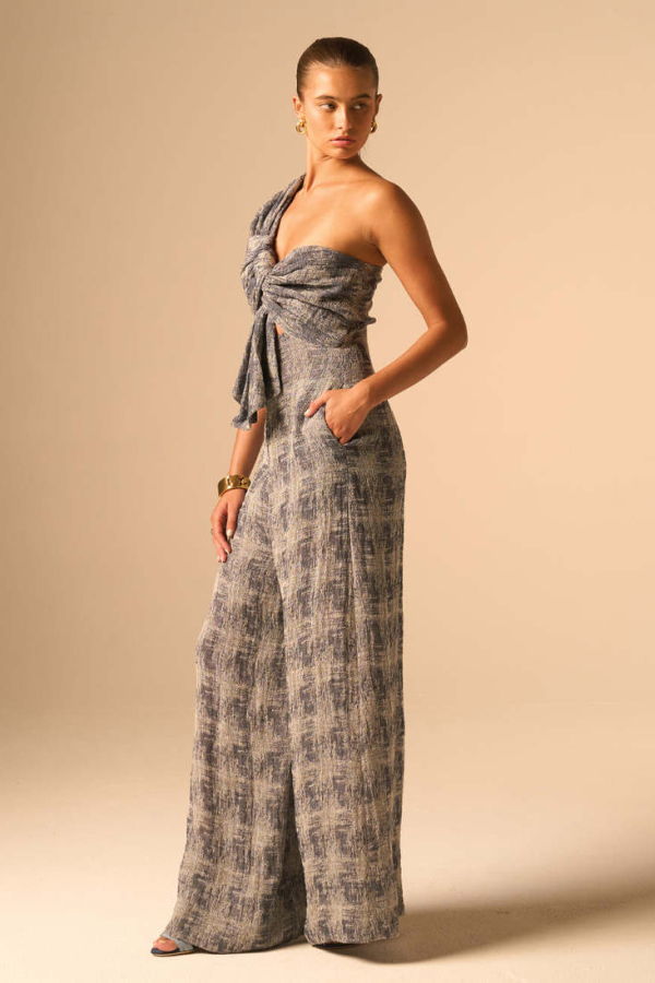 JBQ Eden Jumpsuit - Blue-Beige