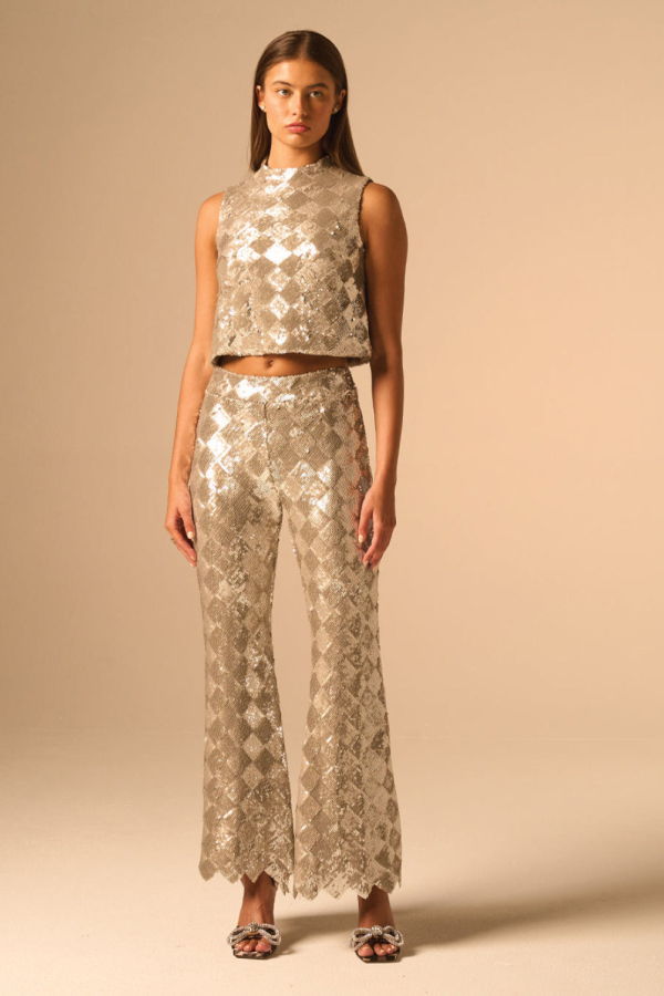 JBQ Gwendolyn Top - Silver