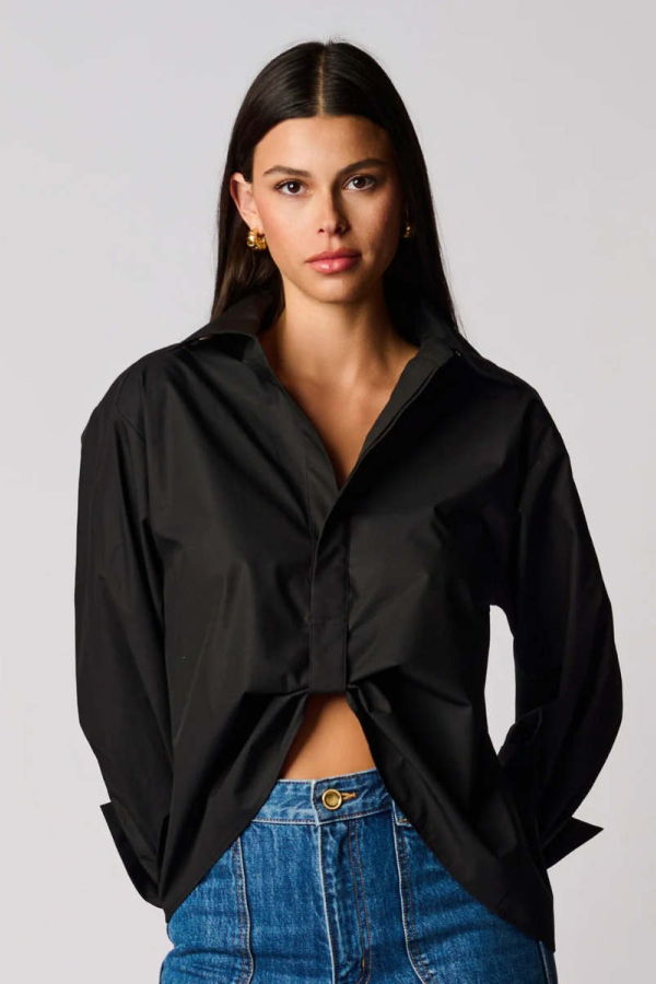 Hevron Paola Top - Black
