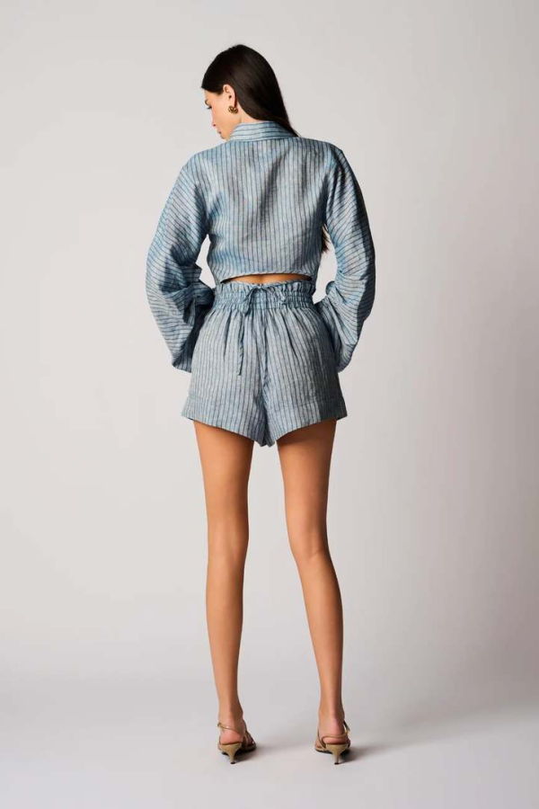 Hevron Raquel Top - Blue Stripe