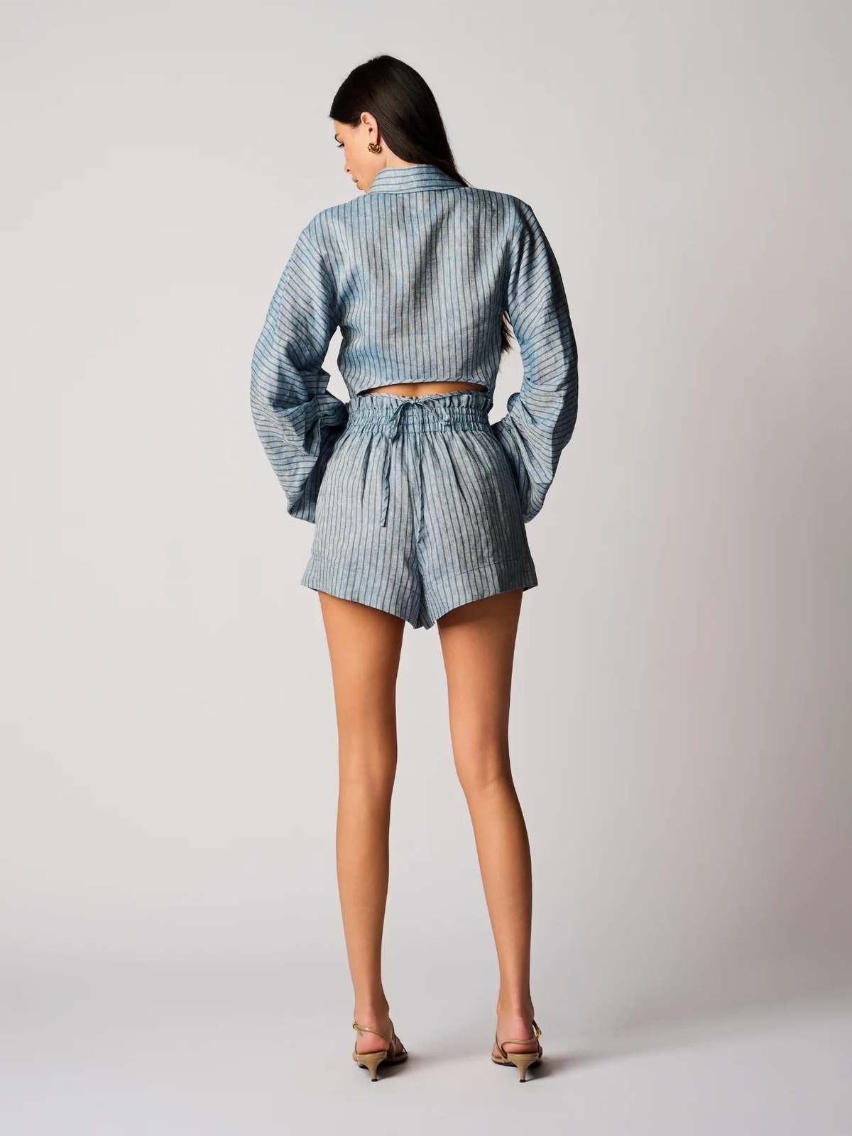 Hevron Raquel Top - Blue Stripe - Image 2 of 2