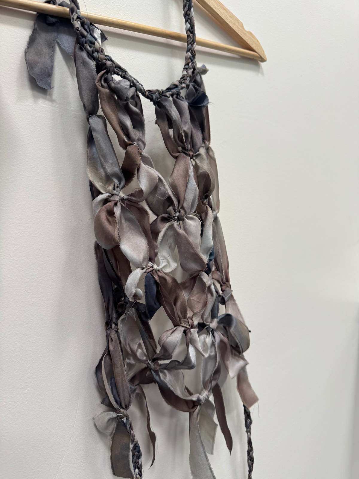 KAAREM Connect 2 Handknotted Silk Halter Tie Top - Image 4 of 6