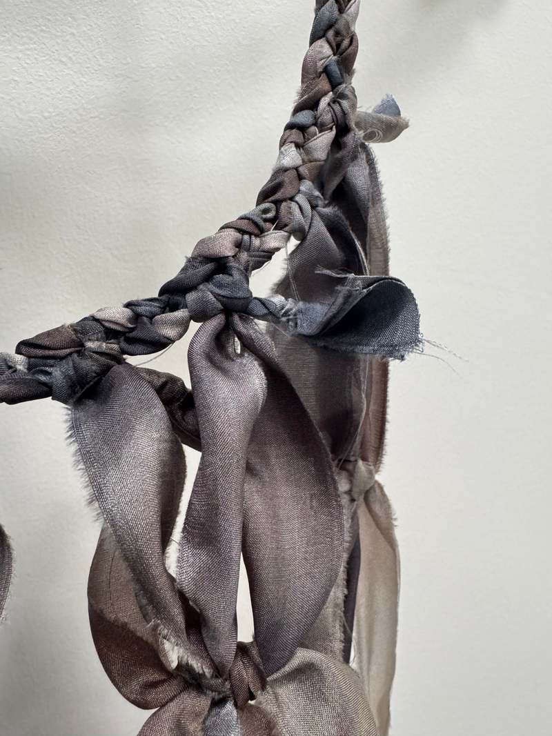 KAAREM Connect 2 Handknotted Silk Halter Tie Top