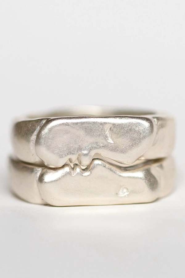 Oxbow Kiss Rings - Silver Oxbow Kiss Rings - Silver