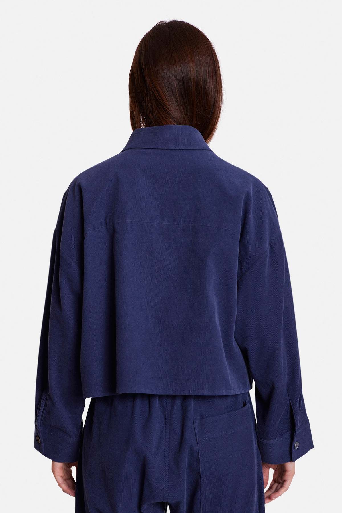 The Tile Club Foxy Micro Cord Crop Shirt - Image 3 of 3