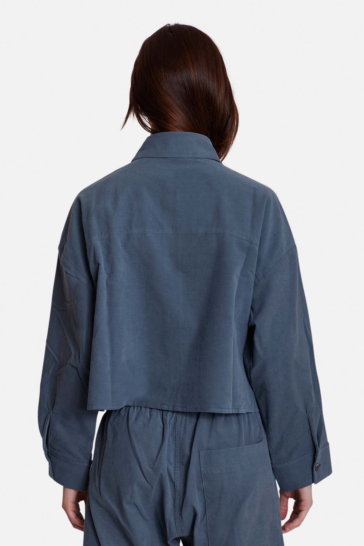 The Tile Club Foxy Micro Cord Crop Shirt - Image 3 of 3