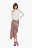 Anna Sui Wavy Chevron Knit Asymmetrical Stripe Skirt - Thumbnail 6