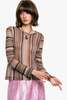 Anna Sui Wavy Chevron Knit Long Sleeve Stripe Top - Thumbnail 7
