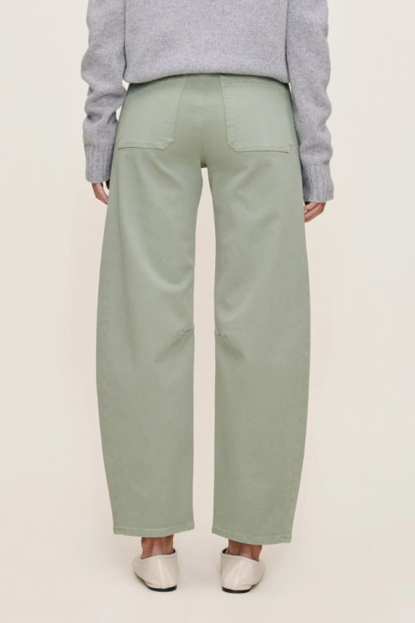 DL 1961 Miro Barrel Vintage Pants - Super Green