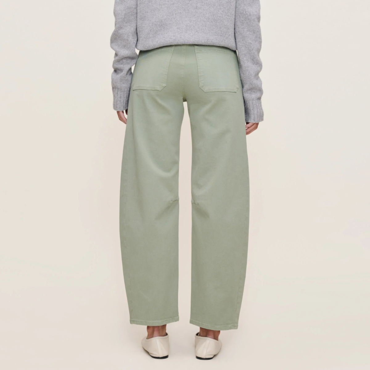 DL 1961 Miro Barrel Vintage Pants - Super Green - Image 2 of 4
