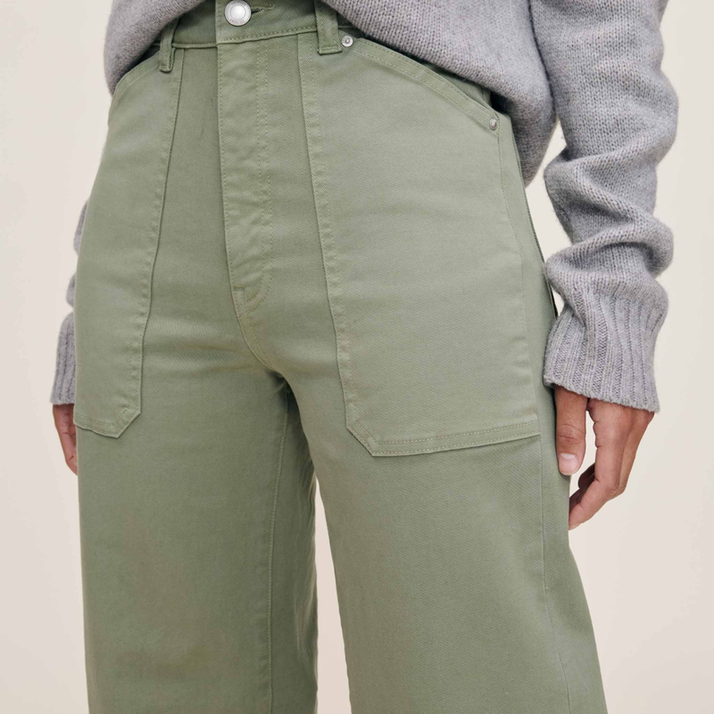 DL 1961 Miro Barrel Vintage Pants - Super Green