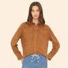 Xirena Billie Suede Shirt - Mustang - Thumbnail 1