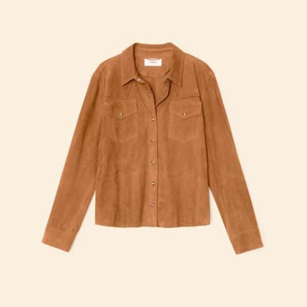 Xirena Billie Suede Shirt - Mustang
