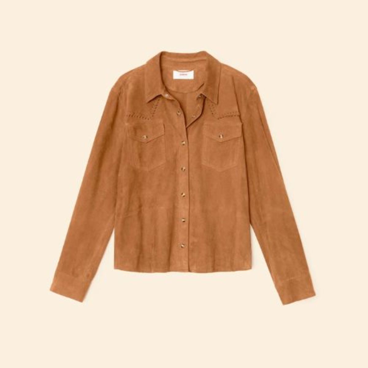 Xirena Billie Suede Shirt - Mustang - Image 2 of 3