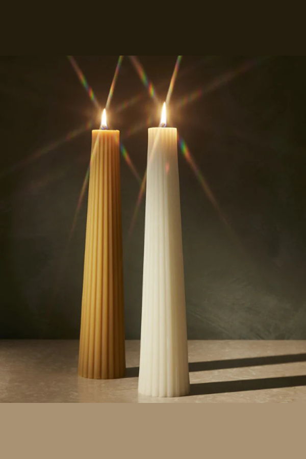 Greentree Fluted Pillar Candle