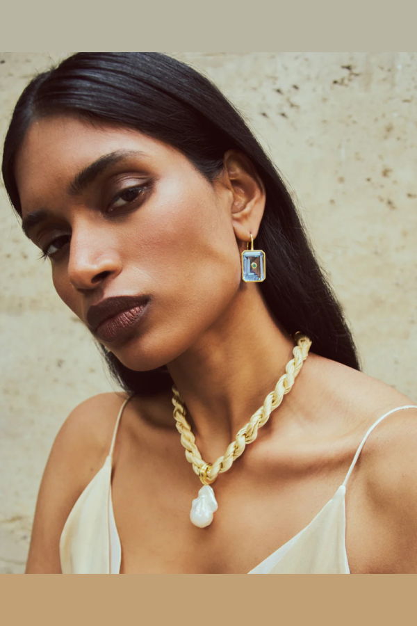 Lizzie Fortunato Tile Earrings - Glacier