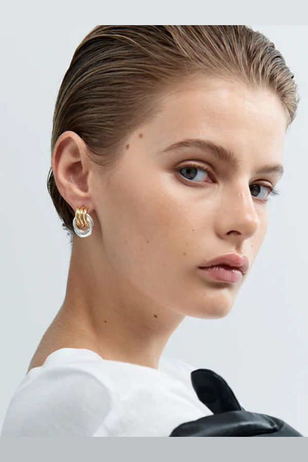 Heaven Mayhem Baby Knot Mixed Earrings - Silver